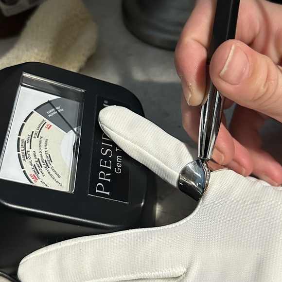 925& 14k wide band ring brand EFFY - Picture 6 of 7